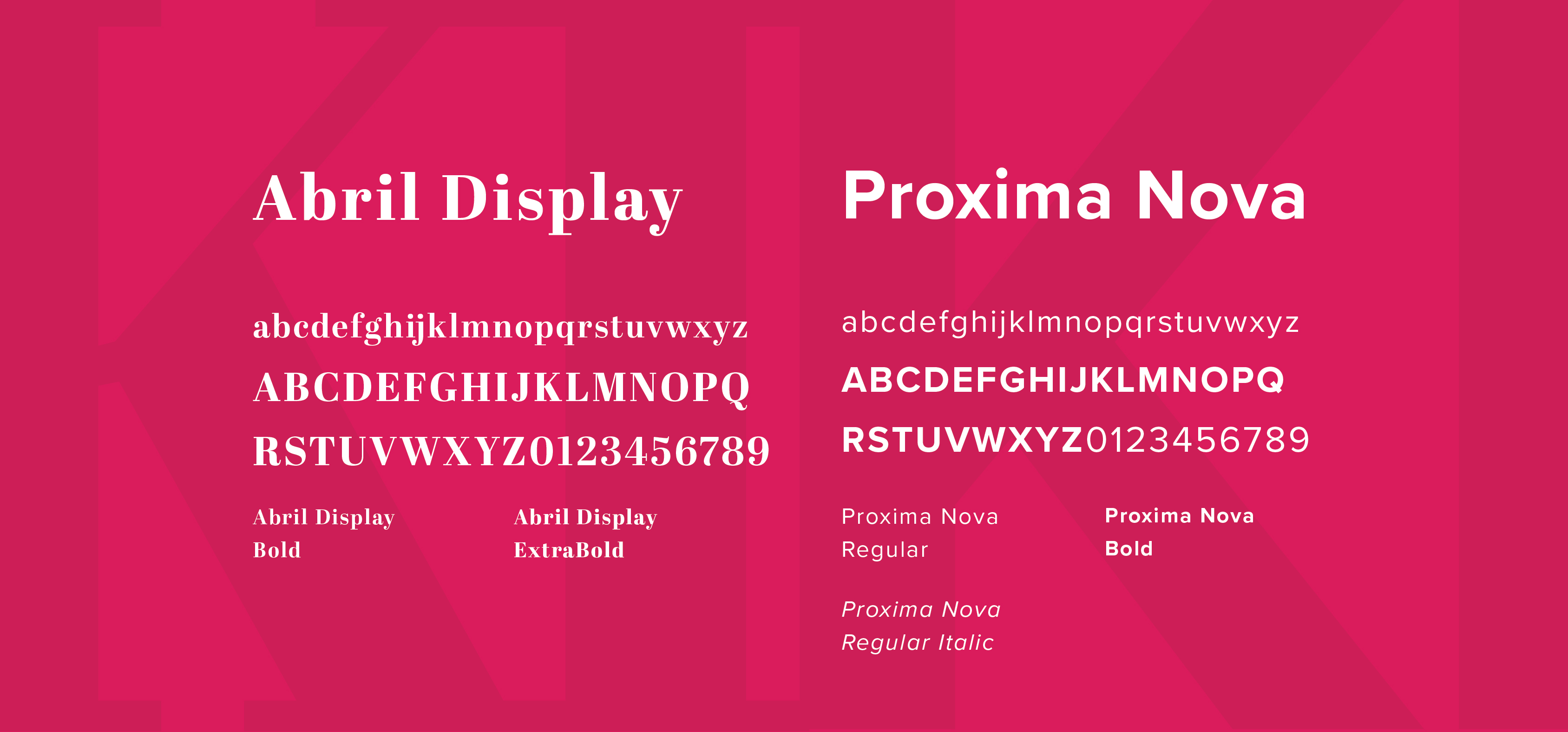 Abril Display and Proxima Nova Fonts