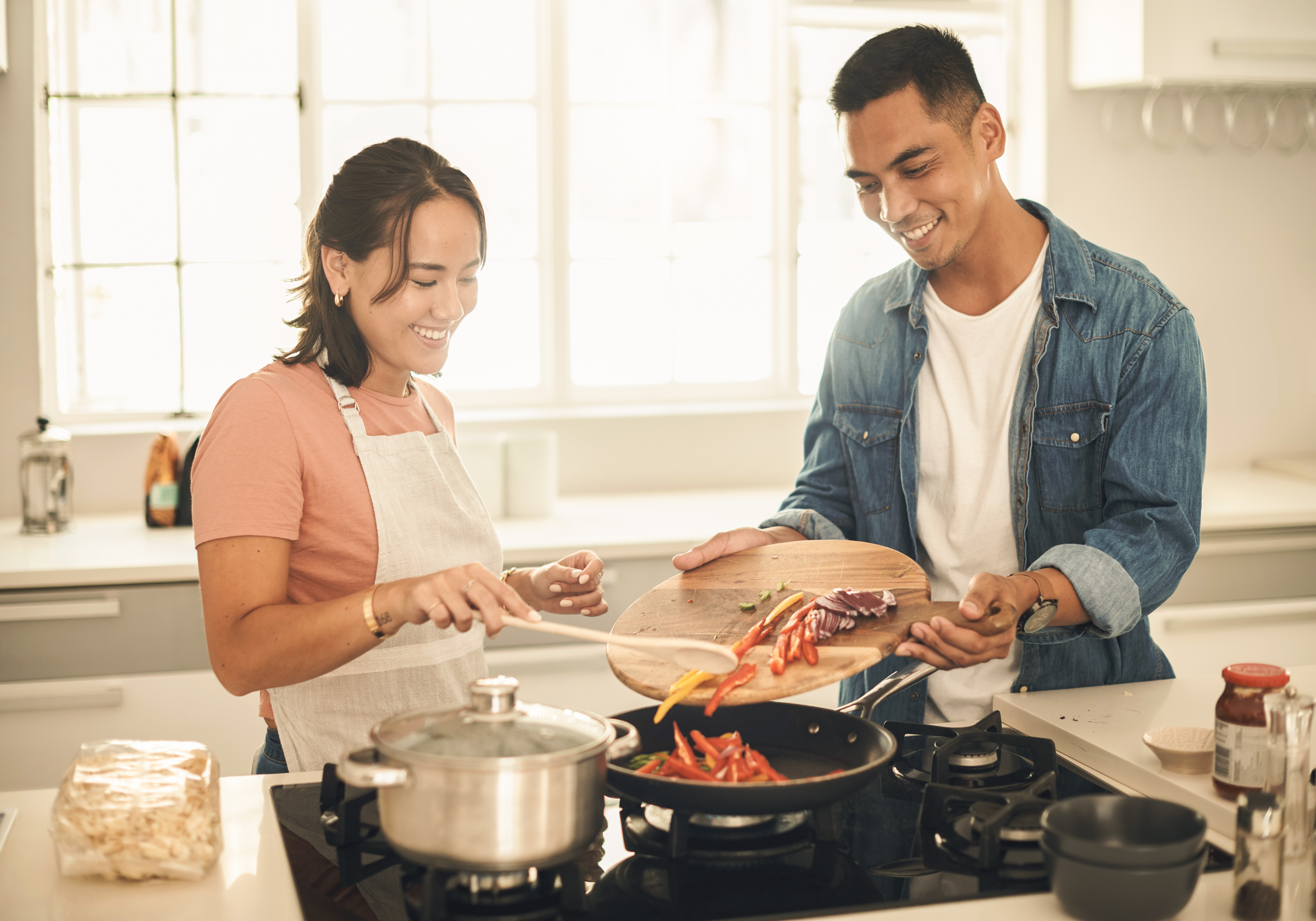 Couple Cooking