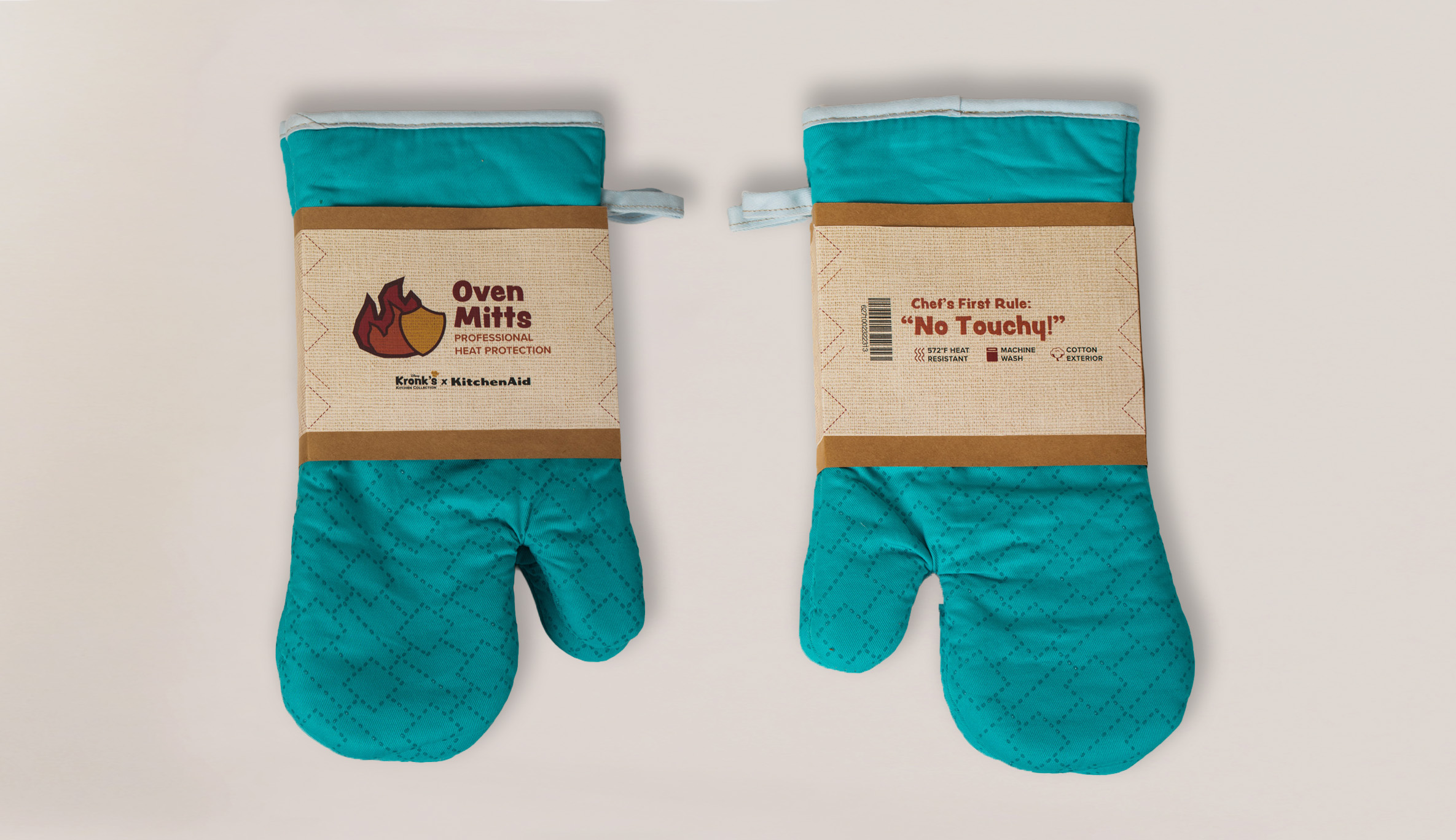 Oven Mitts Front and Back